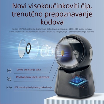 Bežični ručni skener bar kodova za kodove praćenja lijekova – masovno skeniranje za bolnice, ljekarne i klinike