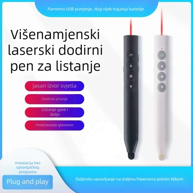TB-1008 Punjiva PPT olovka za prebacivanje stranica, za učionicu s multimedijskim dodirnim zaslonom i elektroničkom pločom – sve-u-jednom olovkom za pisanje