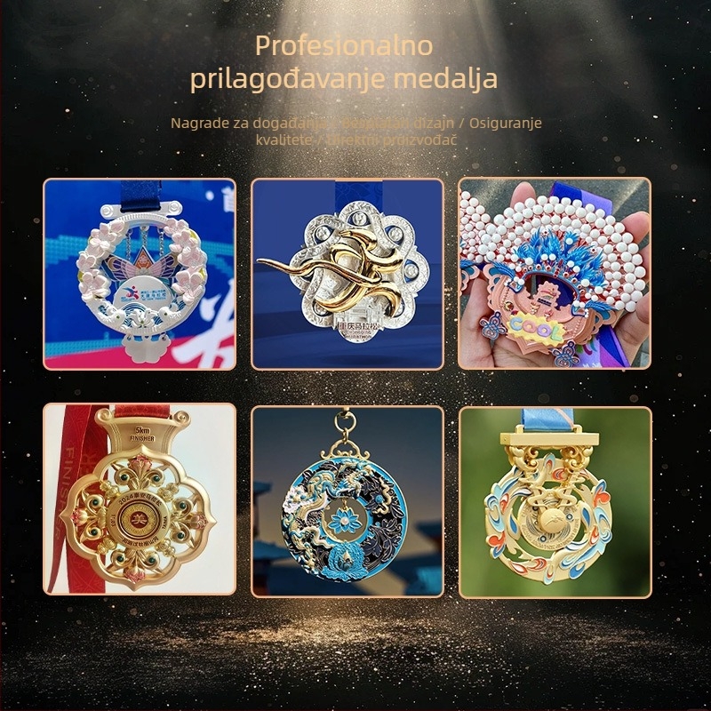 Metalne medalje – prilagođene medalje za maraton i sportske događaje sa emajliranim završetkom