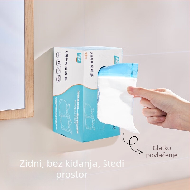 Jednokratne korištene debeli ekološki kućni vrećice za smeće, u kutijastom pakiranju za jednostavno vađenje, bez prljanja ruku, protiv curenja