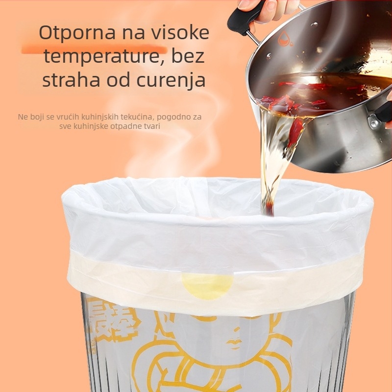 Smeće vreće sa vezicom, za kućnu upotrebu, debele, velike veličine, s tiskom.