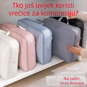 Torba za pohranjivanje jakne s perjem, kompresibilna tkanina, velika zapremina, vodootporna, prijenosna za putovanja i kućnu upotrebu
