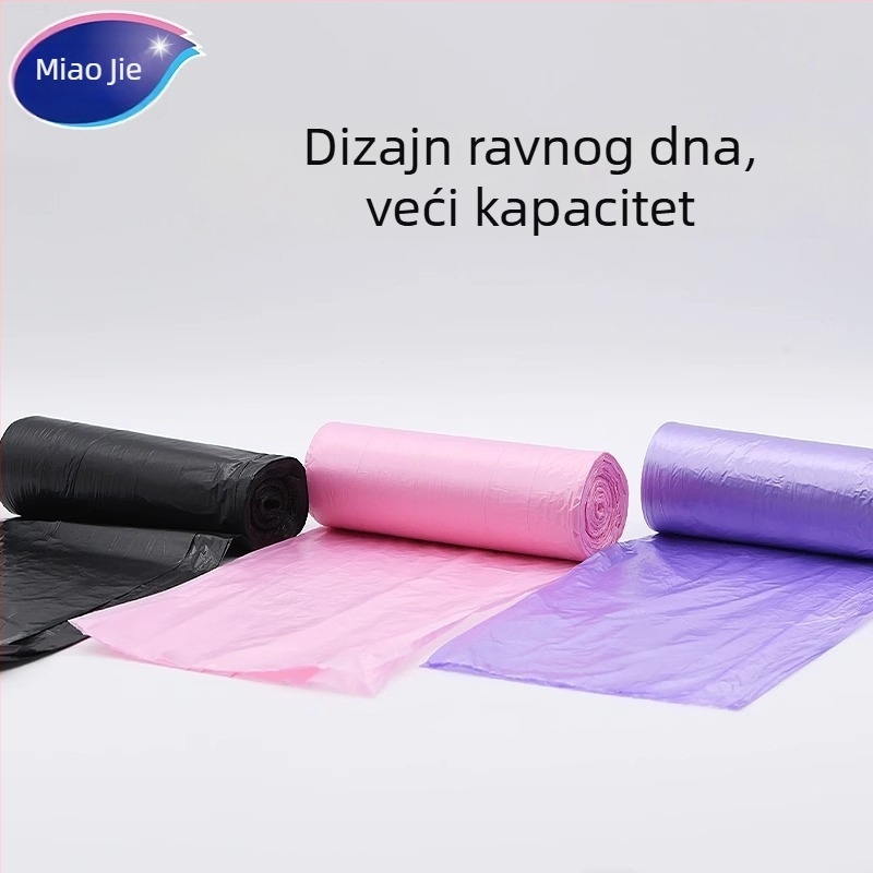 Miaojie Vreće za smeće s lako otvaranje, perforirane, s ravnim dnom, ojačane, promotivni paket