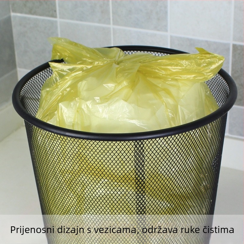 dehub Debele jednokratne vreće za otpad s drškom u stilu veste, za kućnu upotrebu, kuhinju i kupaonicu