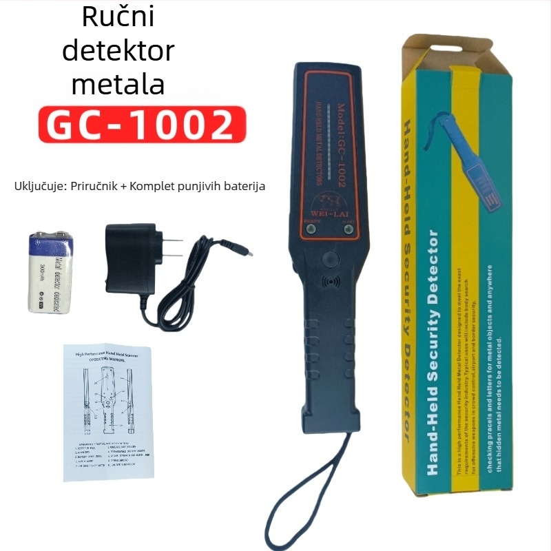 GC-1002 Ručni detektor metala visoke osjetljivosti – prenosni sigurnosni skener