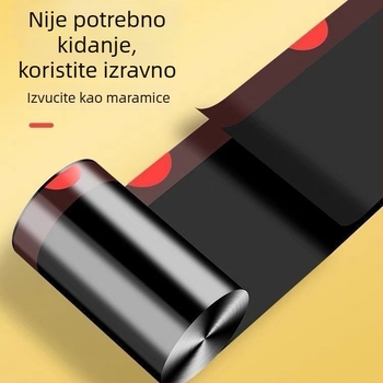 Crne vrećice za otpad bez puknuća, za kućnu i studentsku upotrebu, s ručkama, debeli jednokratni plastični vrećice za kuhinju