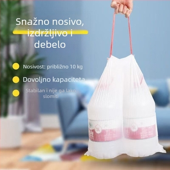 Debeli vrećice za otpad s mogućnošću tiskanja i debeli koš za otpad sa šnnom, za čišćenje i kućanstvo