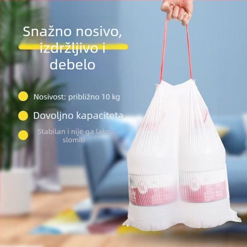 Debeli vrećice za otpad s mogućnošću tiskanja i debeli koš za otpad sa šnnom, za čišćenje i kućanstvo