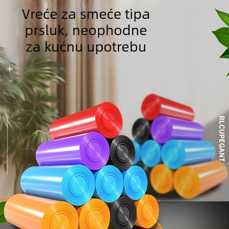 Libizheng Debeli vreći za smeće u prsluk-stilu, 5 rola, 45 x 62 cm, 100 kom