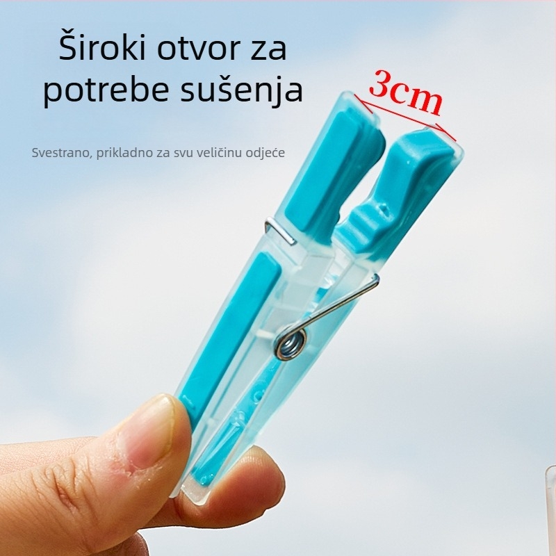 Šareni plastični klips za sušenje, otporan na vjetar, za donje rublje, čarape, košulje i kravate – četverodijelni set