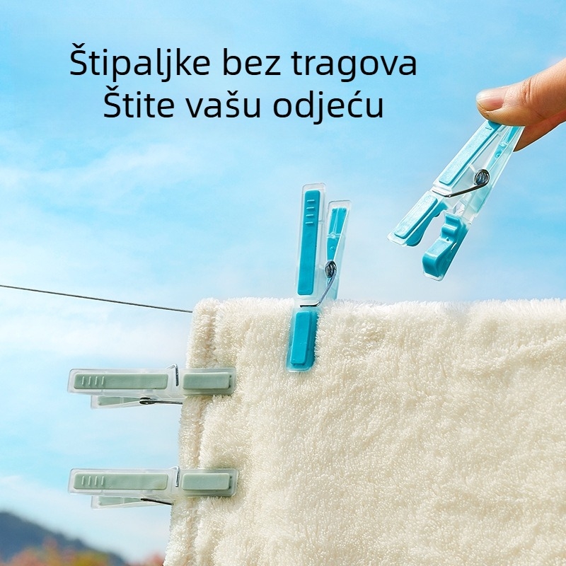 Šareni plastični klips za sušenje, otporan na vjetar, za donje rublje, čarape, košulje i kravate – četverodijelni set