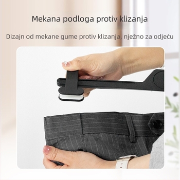 Produžna vješalica za hlače s plastičnim klipovima za hlače i suknje — višenamjenski klip za odjeću