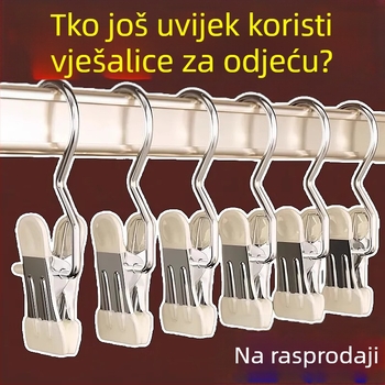 Nešivne metalne kopče za hlače i suknje s kukama – višenamjenski vješalica s jednim klipom