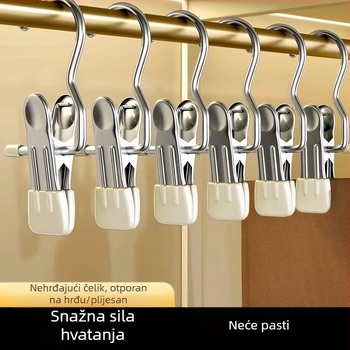Nešivne metalne kopče za hlače i suknje s kukama – višenamjenski vješalica s jednim klipom