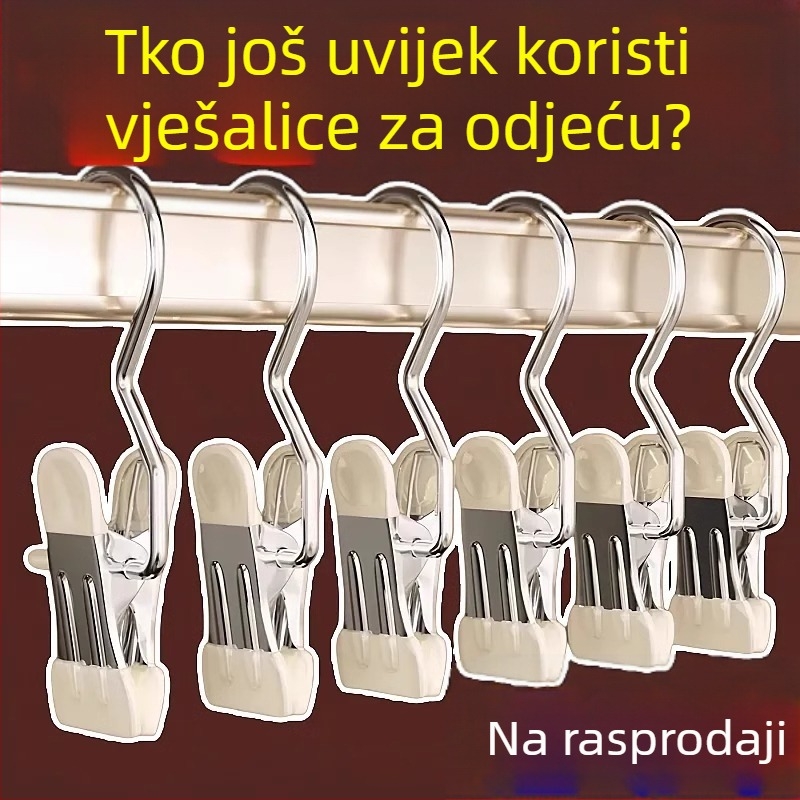 Nešivne metalne kopče za hlače i suknje s kukama – višenamjenski vješalica s jednim klipom