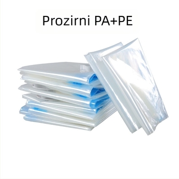 Prozirne vaku vreće za pohranu, kompresijske vreće, u različitim veličinama, ekstra debele, sa zatvaračem