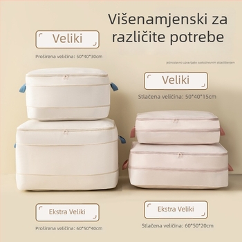 Kompresivna torba za skladištenje deka i odjeće, kubni oblik, velik kapacitet