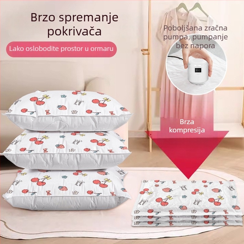 Vakuumska torba za pohranu XXL, za odjeću i deke, kućni organizator