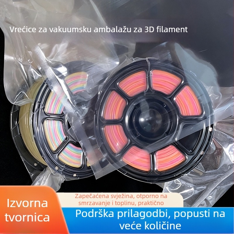 Vrećica za vakuumsko pakiranje materijala za 3D ispis – prašinu otporna, vakuumsko komprimirano skladištenje, prozirna, prilagodljiva