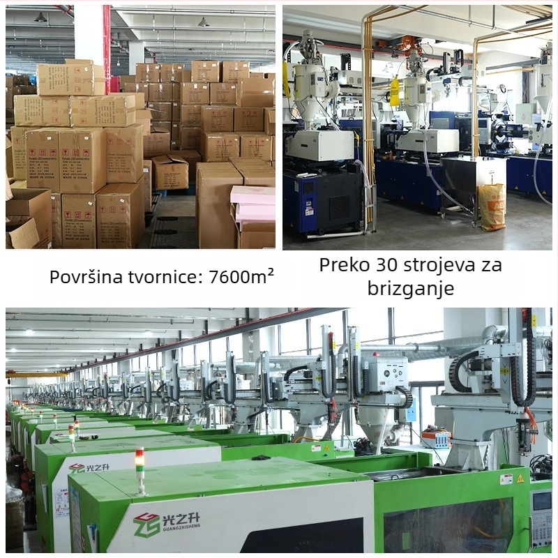 Sklopivi LED ogledalo za šminkanje s trobojnom rasvjetom, podesivim dopunskim svjetlom i ugrađenim pretincem za pohranu