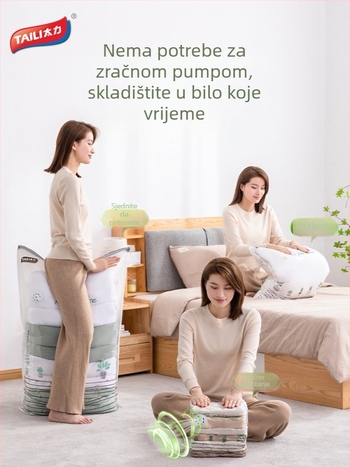A5L vakuumska vreća za jorgan i odjeću, bez pumpe, uštedu prostora