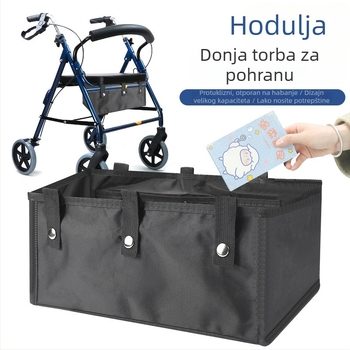 Donja kutija za pomagala za hodanje uz viseću torbu velike kapacitete