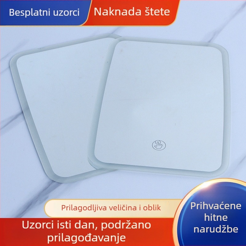 LED ogledalo za šminku s dodirnim senzorom i osvijetljenom staklenom lećom, debljina 1–3 mm
