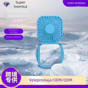 Mini ventilator za nošenje oko vrata, sklopni, USB napajanje, prijenosan za vanjsku upotrebu, poklon za stol