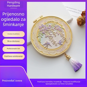 Prilagođeno metalno prijenosno ogledalo – suvenir muzeja Xi'an Luoyang