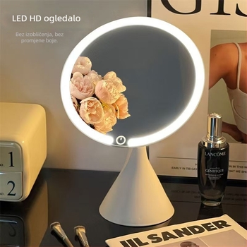 HD LED stolno ogledalo za šminku s ugrađenim osvjetljenjem
