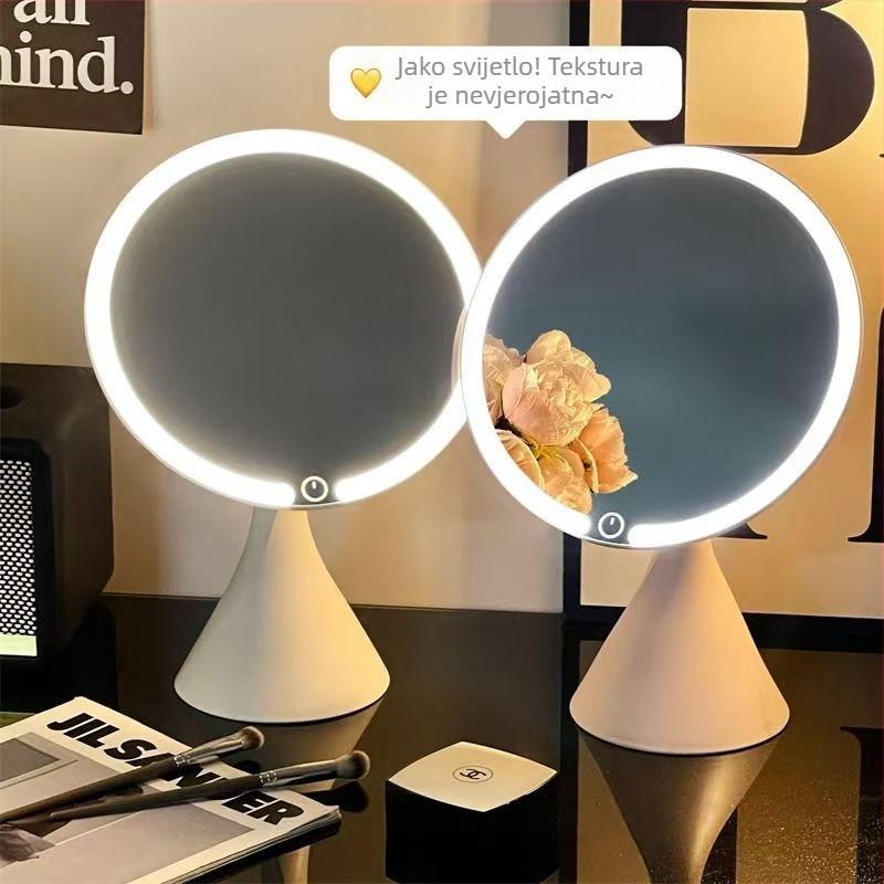 HD LED stolno ogledalo za šminku s ugrađenim osvjetljenjem