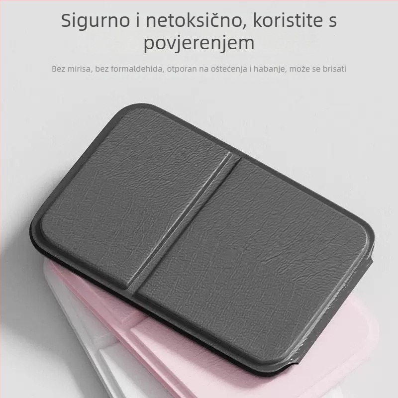 PU sklopivo ogledalo za šminku, putno, ručno, mini džepno ogledalo
