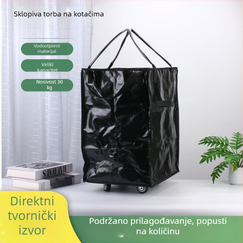 Prenosna velika vodootporna torba za kupovinu, pogodna za kućno skladištenje