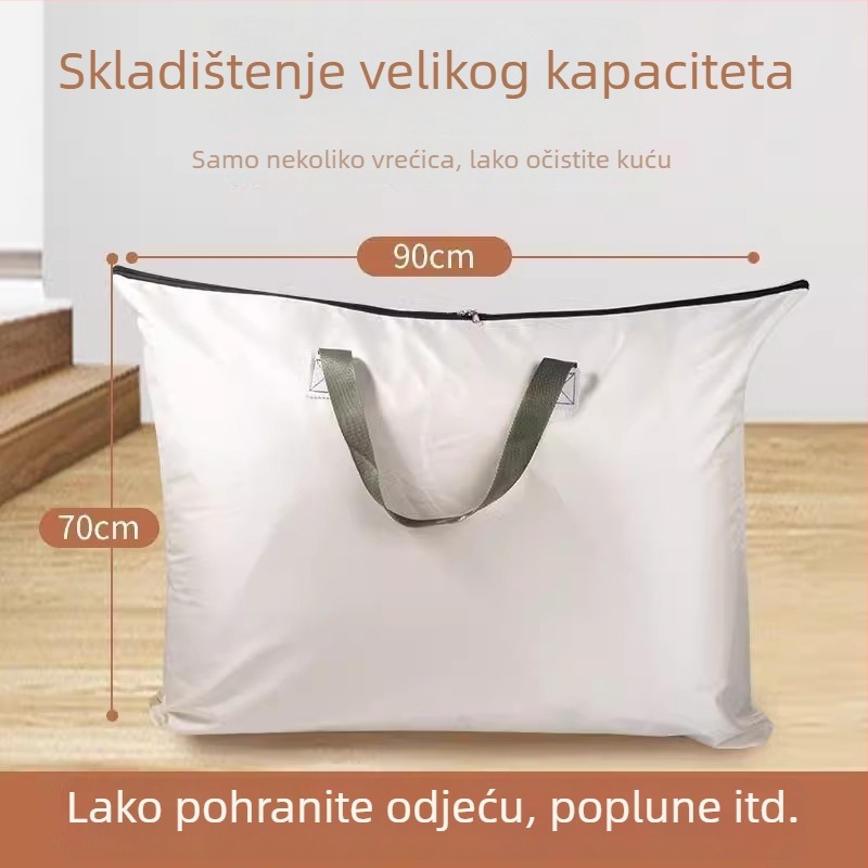 Kockasta torbica za pohranu deke s cvjetnim uzorkom, čvrst materijal, pogodna za studentski dom i putovanja
