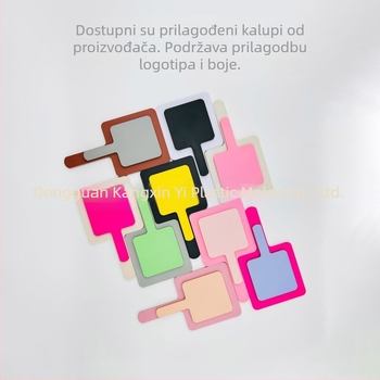 Premium ogledalo za šminkanje s prilagođenim logom, modernog i minimalističkog dizajna, prenosno mini ogledalo za kozmetiku