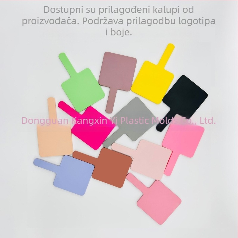 Premium ogledalo za šminkanje s prilagođenim logom, modernog i minimalističkog dizajna, prenosno mini ogledalo za kozmetiku