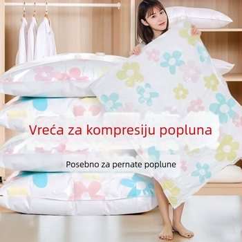 Ekstra velika vakuumska vrećica za pohranu, za pokrivače i odjeću, 70×90 cm