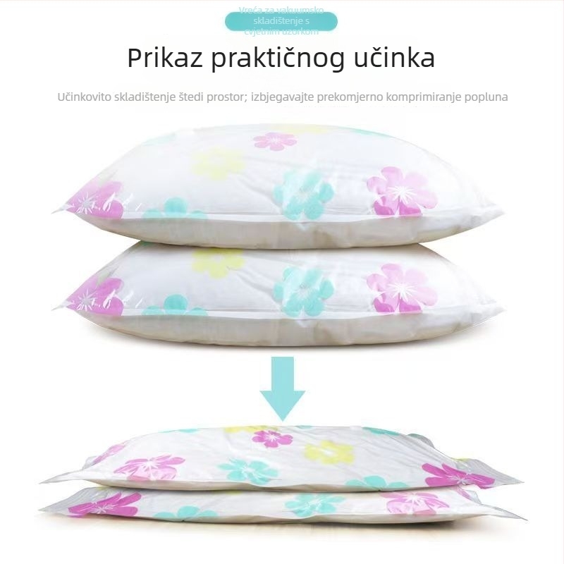 Ekstra velika vakuumska vrećica za pohranu, za pokrivače i odjeću, 70×90 cm