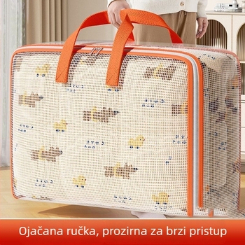 Vodootporna garderobna vreća za pohranu, ekstra velika, kutija za pokrivače i odjeću, veliki kapacitet, sklopiva