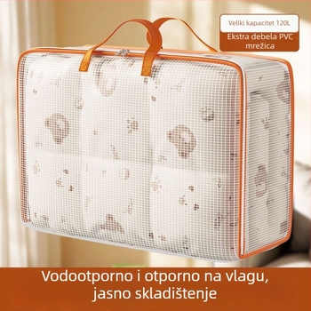 Vodootporna garderobna vreća za pohranu, ekstra velika, kutija za pokrivače i odjeću, veliki kapacitet, sklopiva