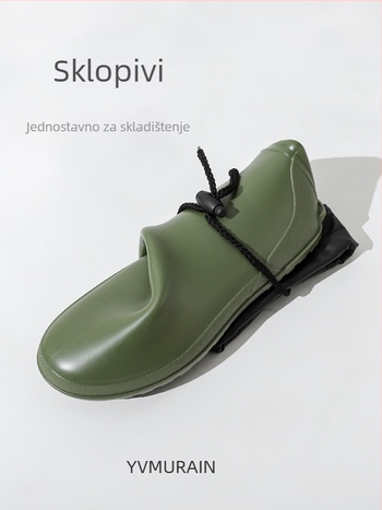 Yumu ženske japanskog stila lagane kišne čizme – vodootporne, protuklizne gumene cipele za outdoor planinarenje i vodene aktivnosti, Udruga Divljih Ptica