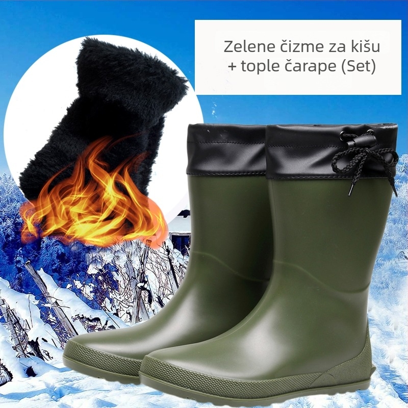 Yumu ženske japanskog stila lagane kišne čizme – vodootporne, protuklizne gumene cipele za outdoor planinarenje i vodene aktivnosti, Udruga Divljih Ptica