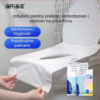 Jednokratna potpuno zaštitna navlaka za WC dasku za žene, prijenosna putna podloga