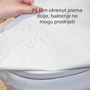 Jednokratna potpuno zaštitna navlaka za WC dasku za žene, prijenosna putna podloga