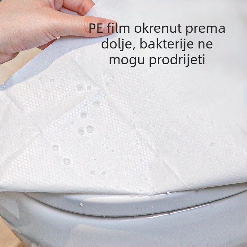 Jednokratna potpuno zaštitna navlaka za WC dasku za žene, prijenosna putna podloga