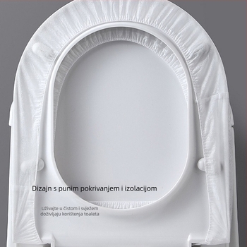 TTR Jednokratni pokrivač sjedalice za WC, deblji, vodootporan netkani materijal, otporan na prljavštinu, jednostavan za postavljanje, za kućnu upotrebu, putovanja i hotele, za sve godišnje doba