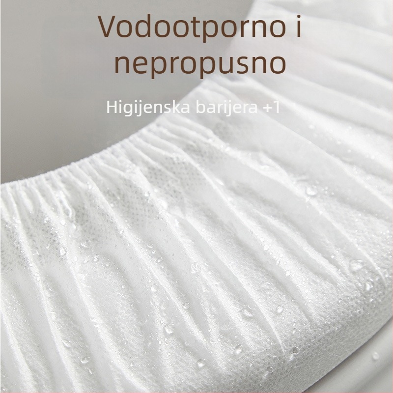 TTR Jednokratni pokrivač sjedalice za WC, deblji, vodootporan netkani materijal, otporan na prljavštinu, jednostavan za postavljanje, za kućnu upotrebu, putovanja i hotele, za sve godišnje doba