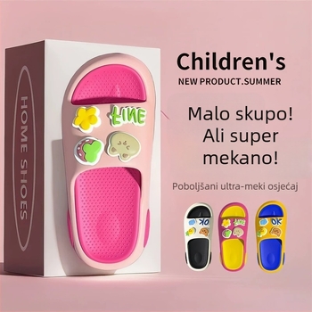 Dječje EVA papuče za dječake i djevojčice, ljeto, unutarnja i vanjska upotreba, anti miris, protuklizne, debeli đon, životinjski uzorak