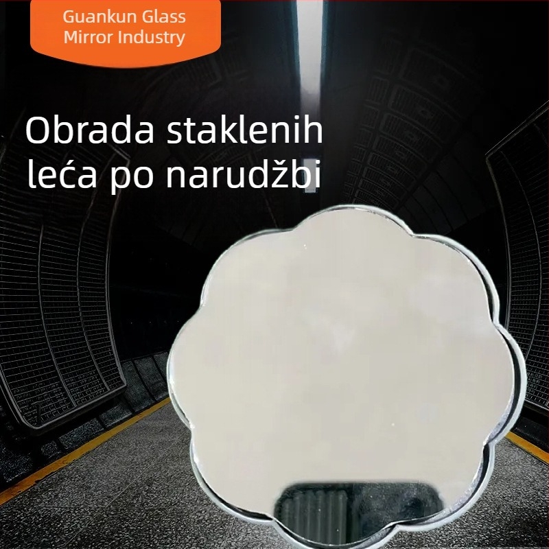 Staklena leća za kozmetičko ogledalo, prilagodljivo rezanje — okrugla ili pravokutna leća