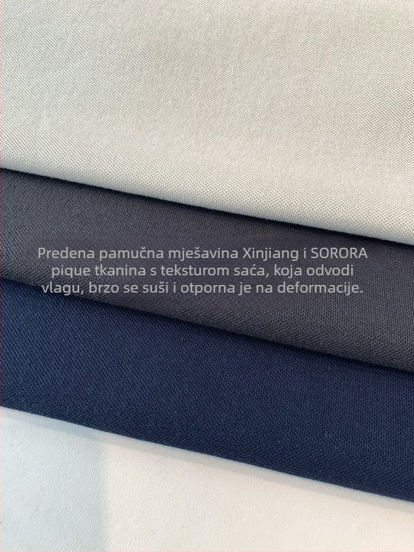 Muška polo majica s pike tkaninom u honeycomb teksturi, 230 g/m² smjesa pamuka, G102226